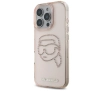Etui Karl Lagerfeld IML Rhinestones Karl Head do iPhone 16 Pro Max Różowy