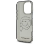 Etui Karl Lagerfeld IML Rhinestones Karl Head do iPhone 16 Pro Czarny