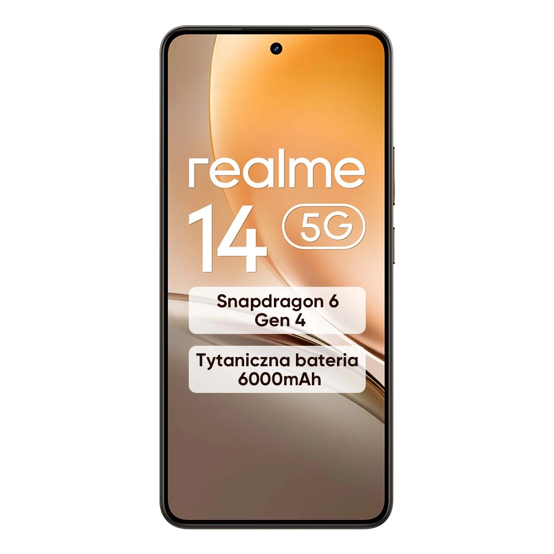 Smartfon realme 14 5G 12/256GB 6,67" 120Hz 50Mpix Brązowy
