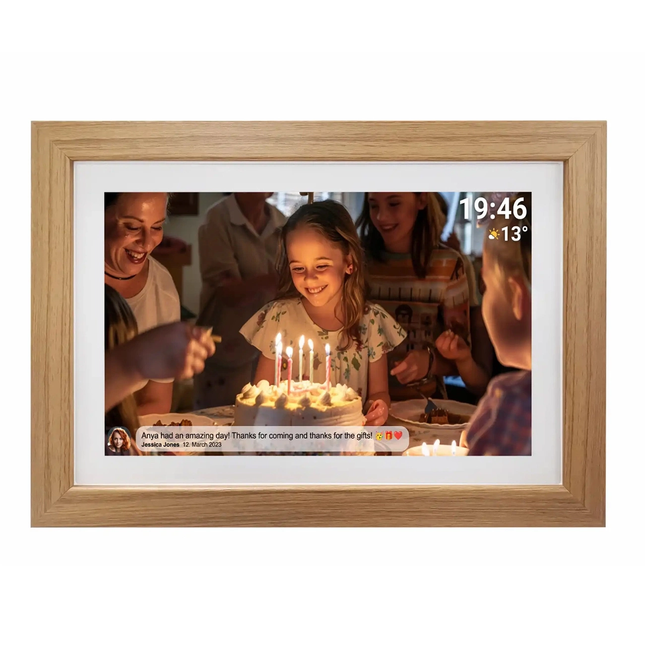 Cyfrowa ramka Denver Frameo 15.6" PFF-1543LW Brązowy