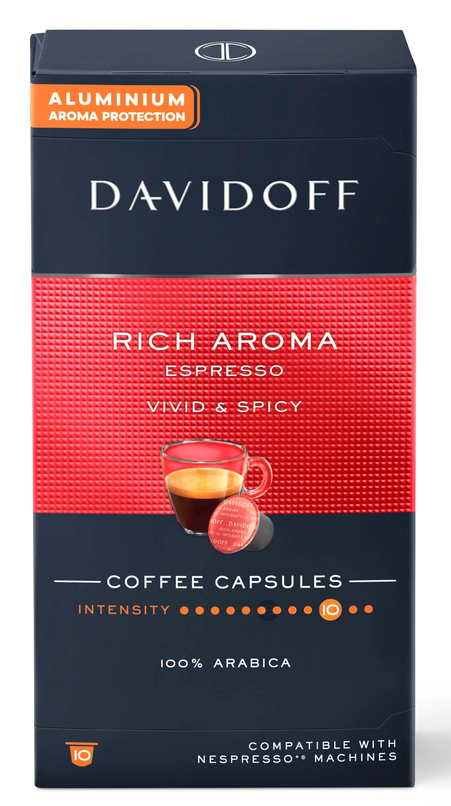 Kapsułki Davidoff Nespresso Rich Aroma  Espresso Vivid & Spicy 10szt.
