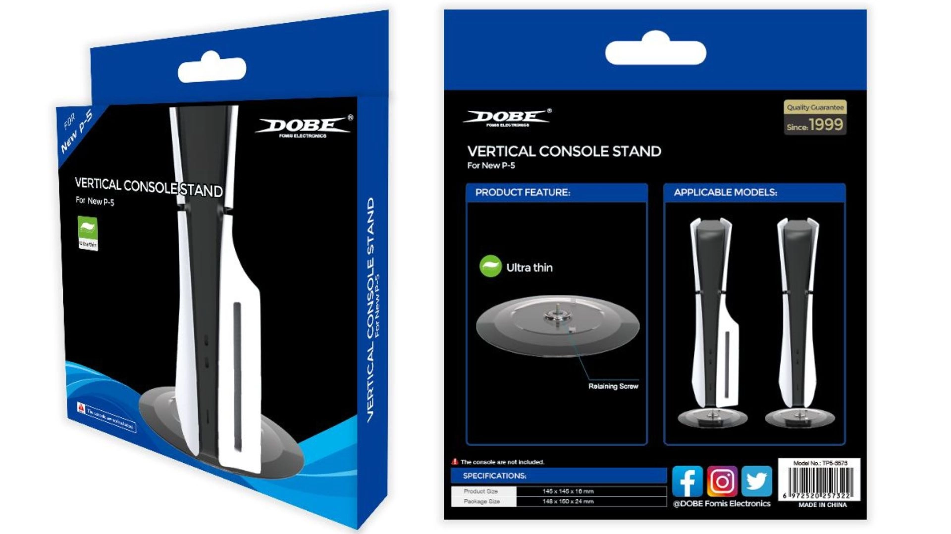 Podstawka Dobe TP5-3573 do PS5 Slim i PS5 Pro