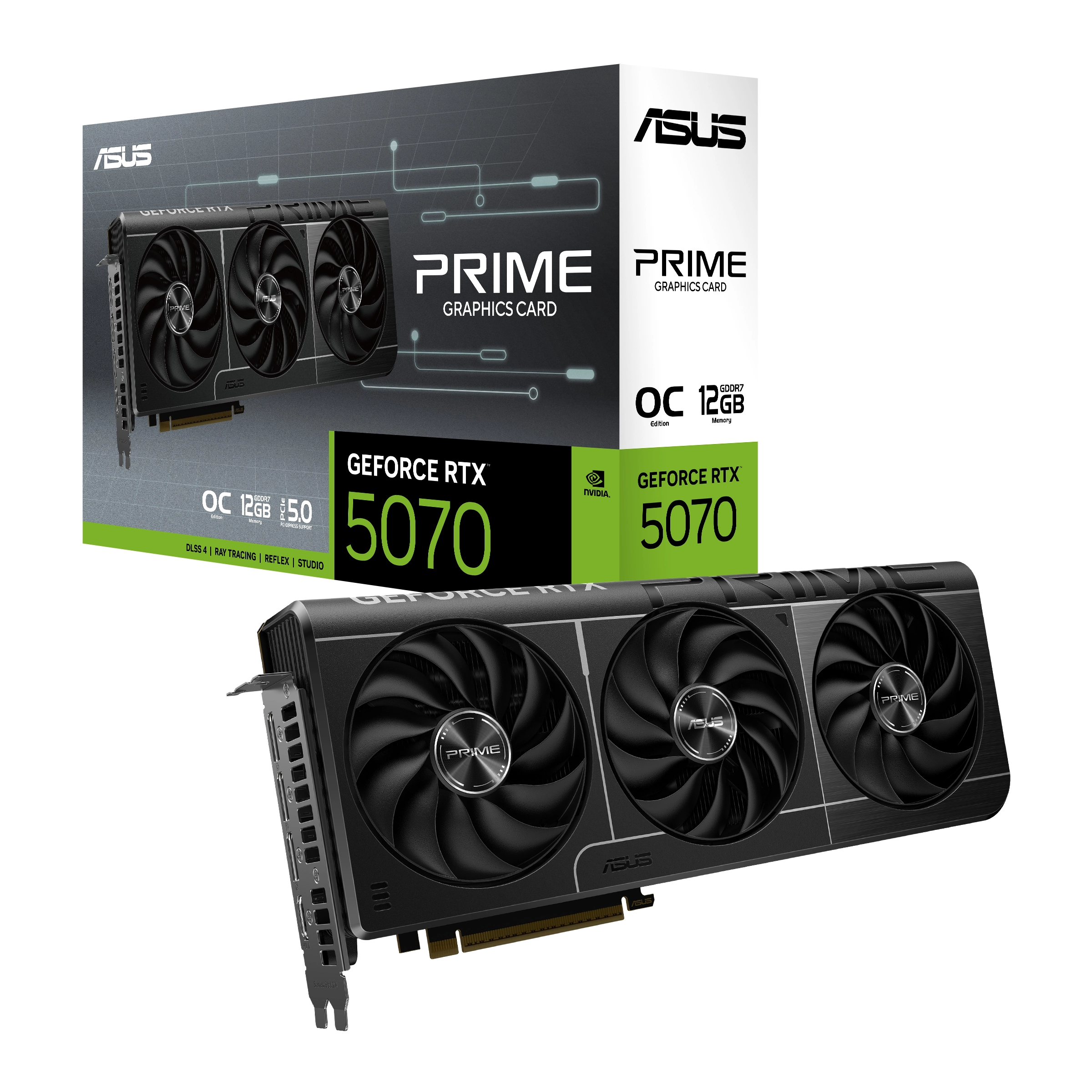 Karta graficzna ASUS Prime GeForce RTX 5070 OC Edition 12GB GDDR7 192bit DLSS 4