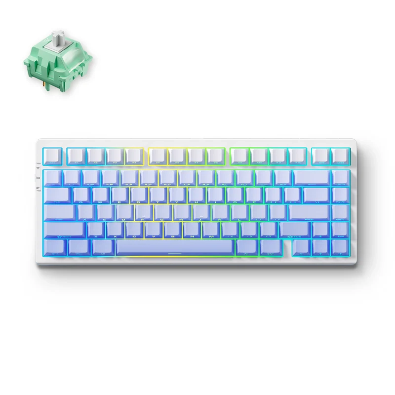 Klawiatura mechaniczna MCHOSE G75 Pro Cabbage Tofu Switch v3 Biało-niebieski