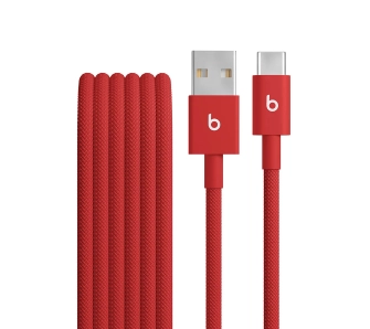 Kabel Beats Woven USB-A do USB-C 1,5m Czerwony