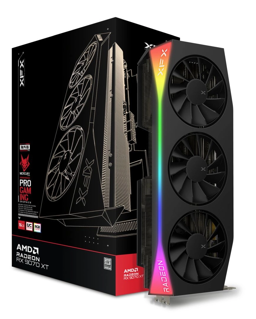 Karta graficzna XFX Mercury Radeon RX 9070 XT OC Gaming Edition RGB 16GB GDDR6 256bit FSR