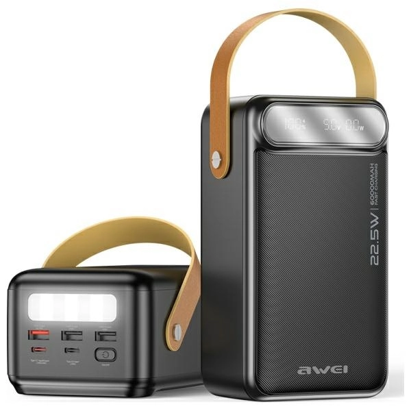 Powerbank Awei P101K 60000mAh 22.5W Czarny