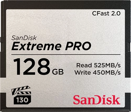 Karta pamięci SANDISK Extreme PRO CFast 2.0 128GB 525MB/s