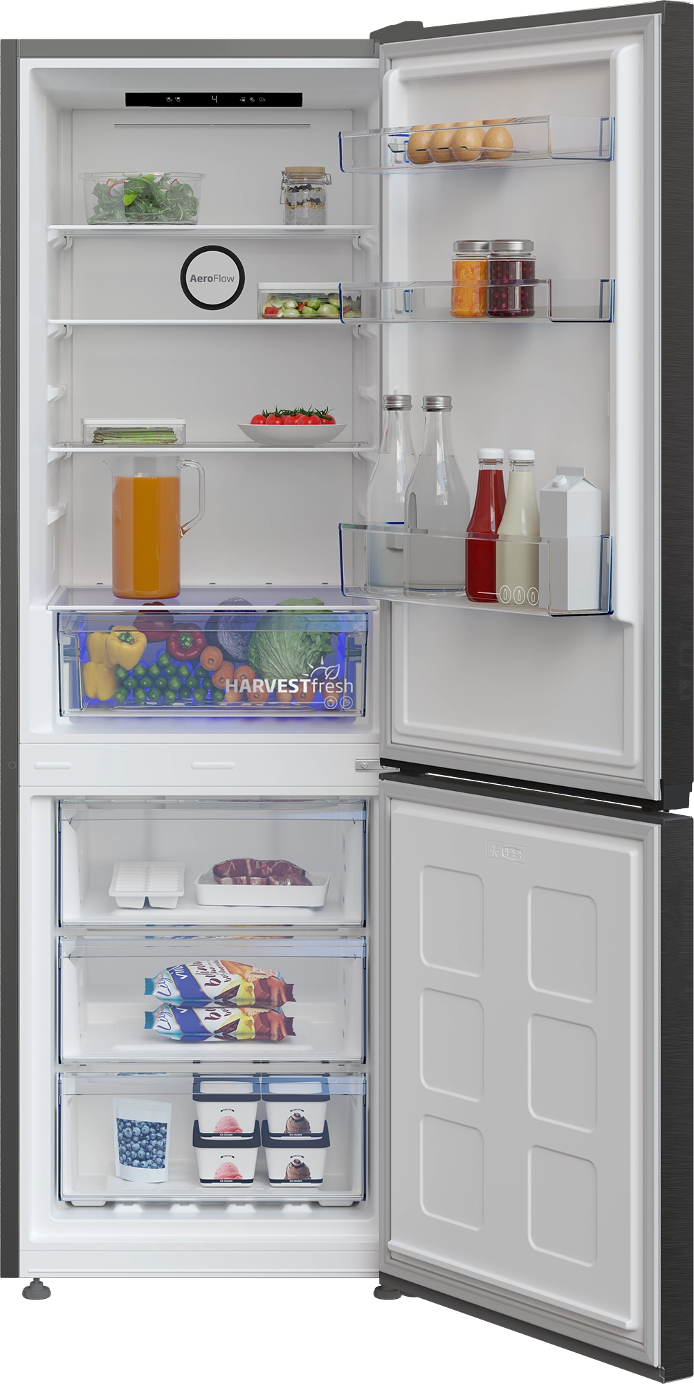 Lodówka Beko bPro500 B5RCNA345HXBR2 Pełny No Frost 179,6cm Komora świeżości Dark Inox