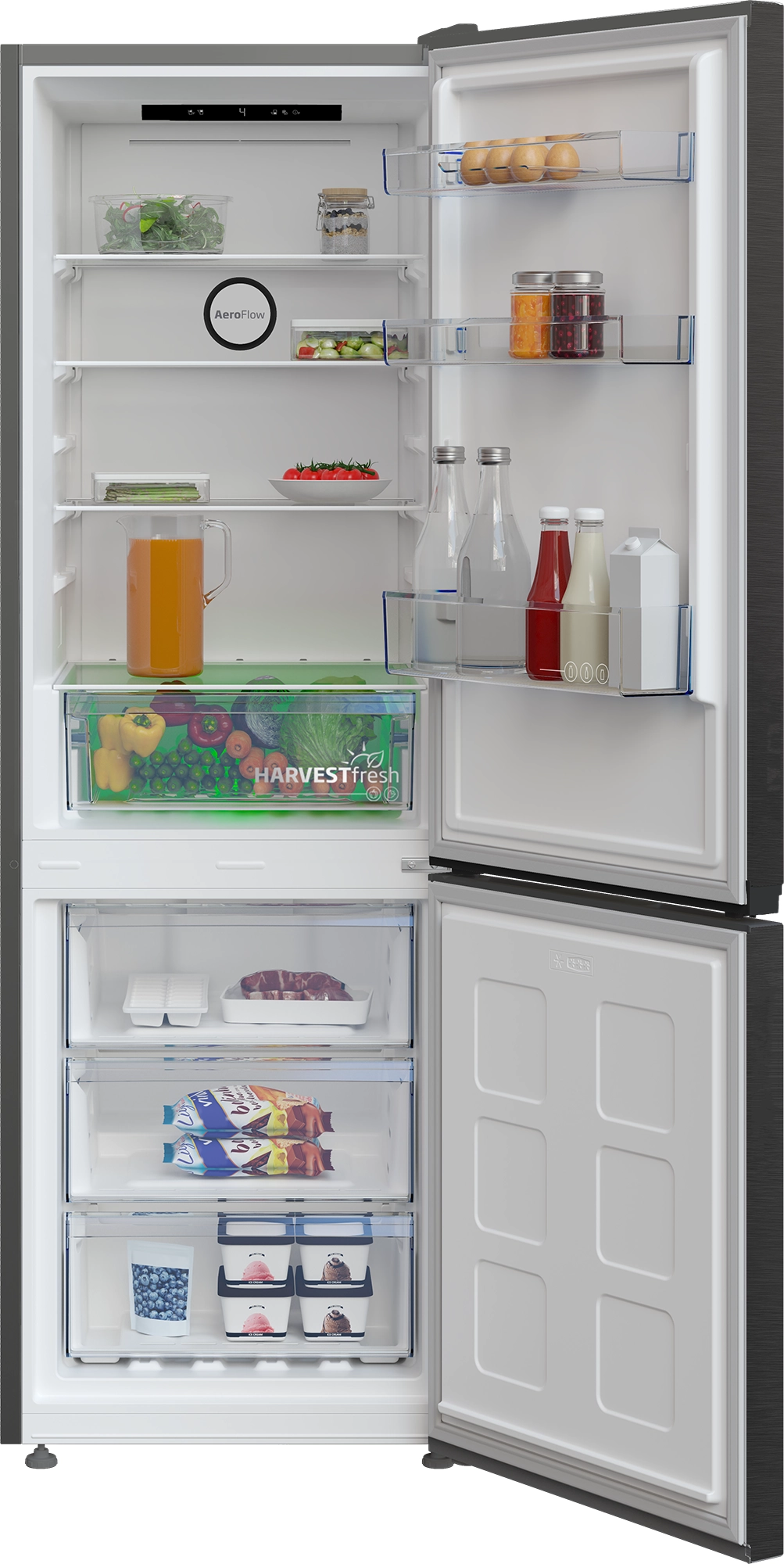 Lodówka Beko bPro500 B5RCNA345HXBR2 Pełny No Frost 179,6cm Komora świeżości Dark Inox