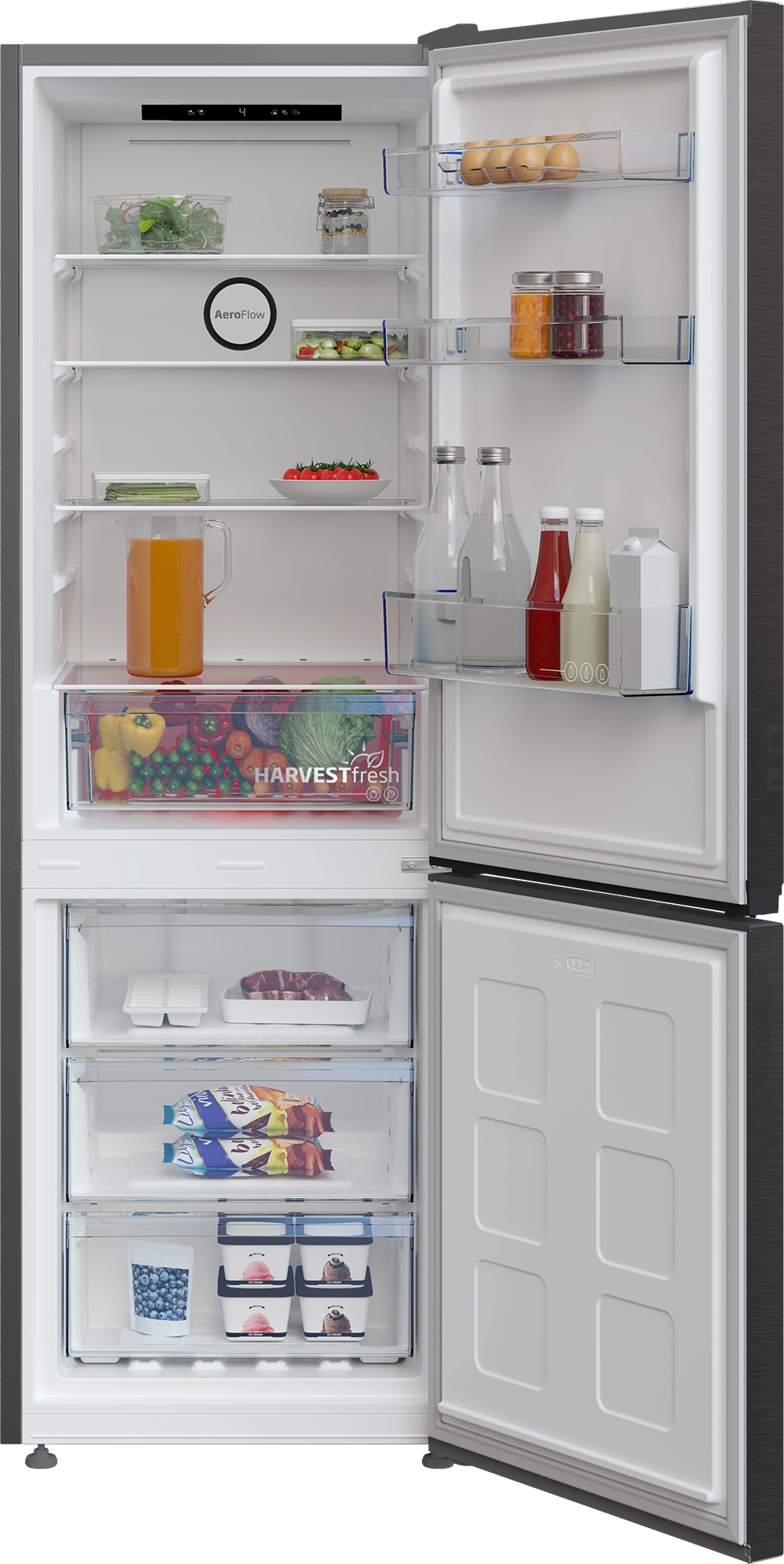 Lodówka Beko bPro500 B5RCNA345HXBR2 Pełny No Frost 179,6cm Komora świeżości Dark Inox