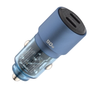 Ładowarka samochodowa QUALO TLS-AC-A-90 90W Niebieski
