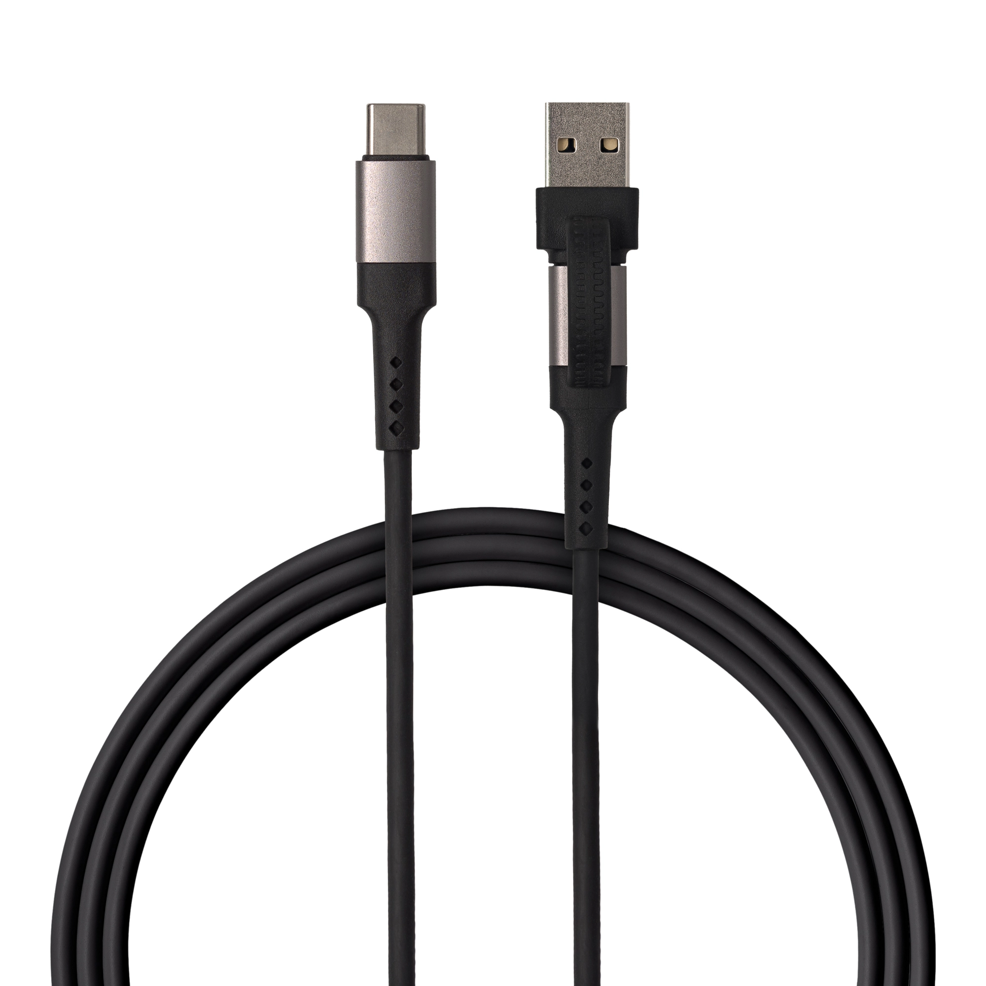 Kabel QUALO USB-C do USB-C/USB 1,5m Czarny