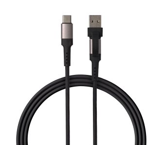 Kabel QUALO USB-C do USB-C/USB 1,5m Czarny