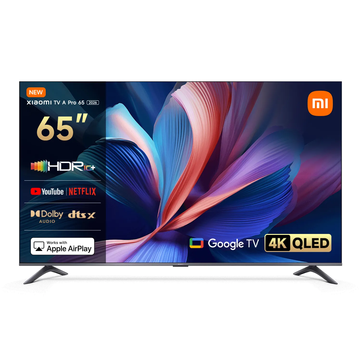 Telewizor Xiaomi TV A Pro 65 2026 (L65MB-APEU) 65" QLED 4K Google TV DVB-T2