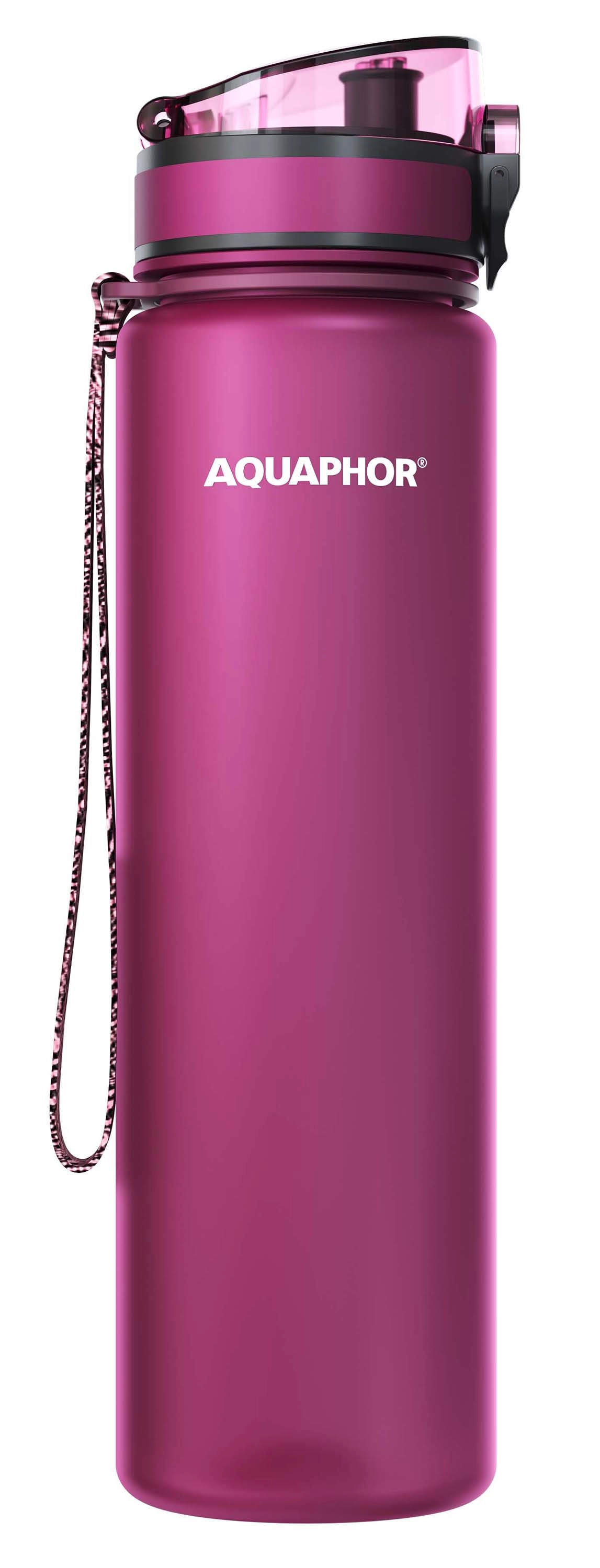 Butelka filtrująca Aquaphor City 1l 1 wkład Bordowy