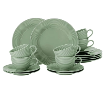 Zestaw do kawy Seltmann Beat Color Glaze 18 elementów Zielony