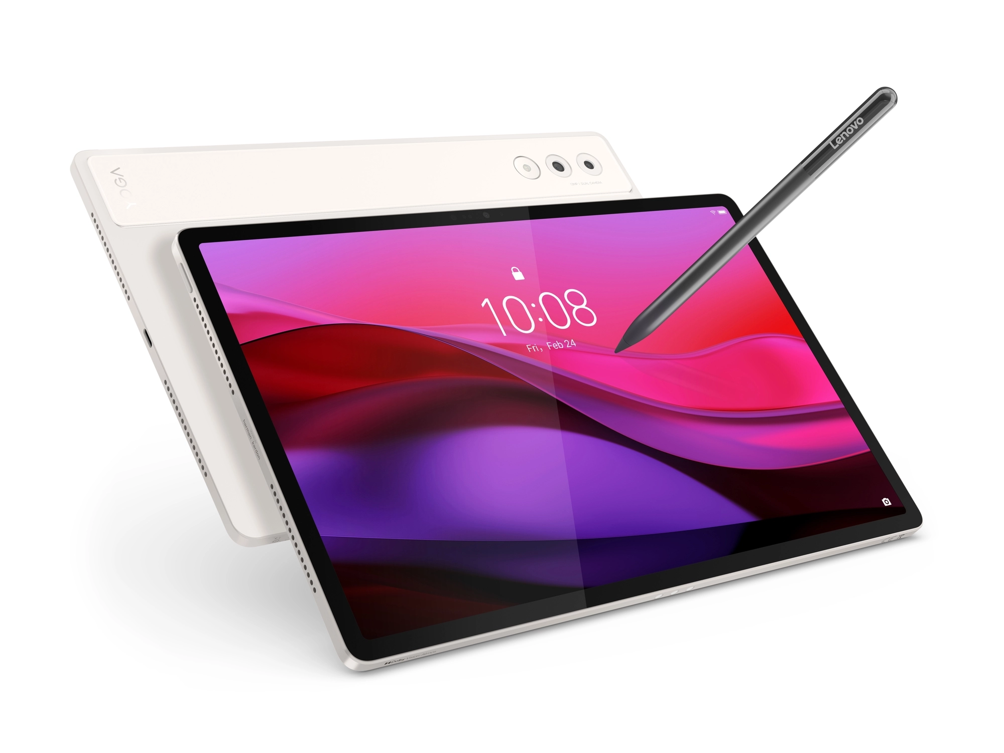 Tablet Lenovo Yoga Tab Plus 12,7" TB520FU 16/512GB Wi-Fi Perłowy + Klawiatura