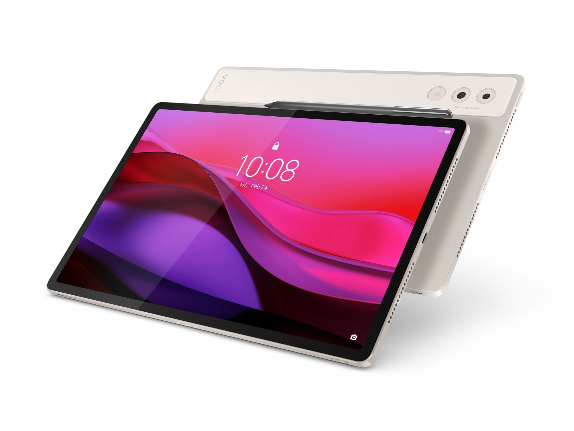 Tablet Lenovo Yoga Tab Plus 12,7" TB520FU 16/512GB Wi-Fi Perłowy + Klawiatura