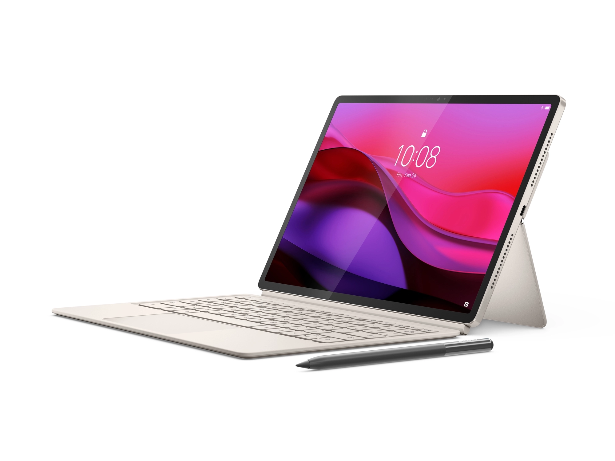 Tablet Lenovo Yoga Tab Plus 12,7" TB520FU 16/512GB Wi-Fi Perłowy + Klawiatura