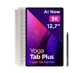 Tablet Lenovo Yoga Tab Plus 12,7" TB520FU 16/512GB Wi-Fi Perłowy + Klawiatura + Rysik