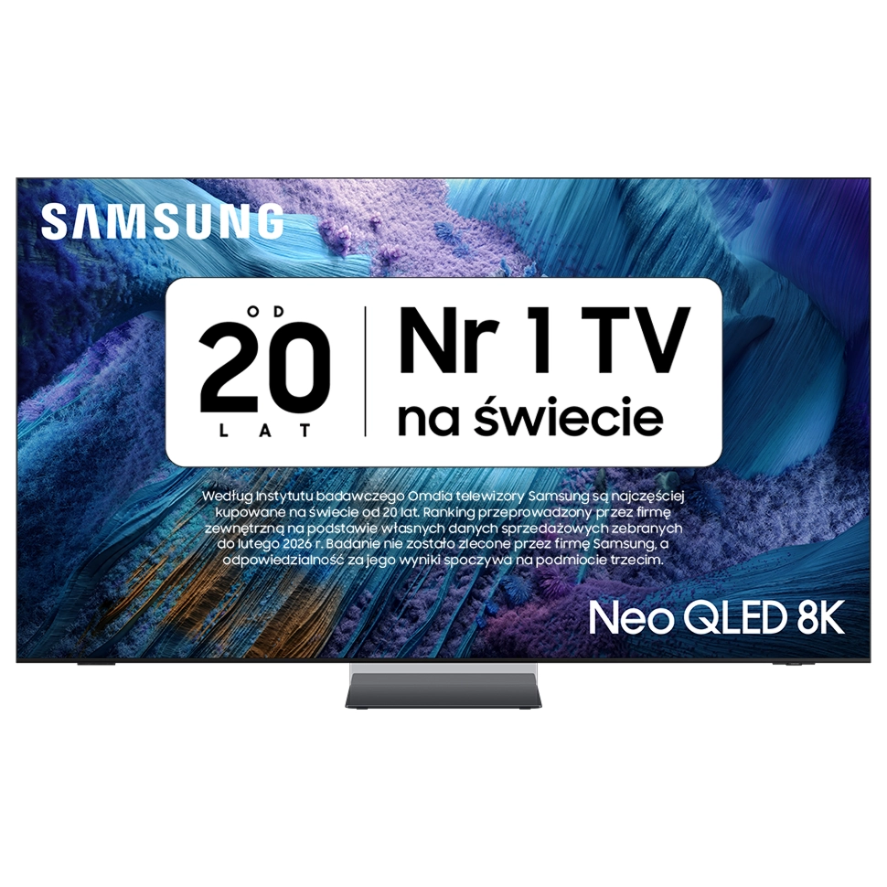 Telewizor Samsung QE75QN990FT 75" Neo QLED 8K 120Hz / 4K 240Hz Vision AI Tizen Dolby Atmos HDMI 2.1 DVB-T2