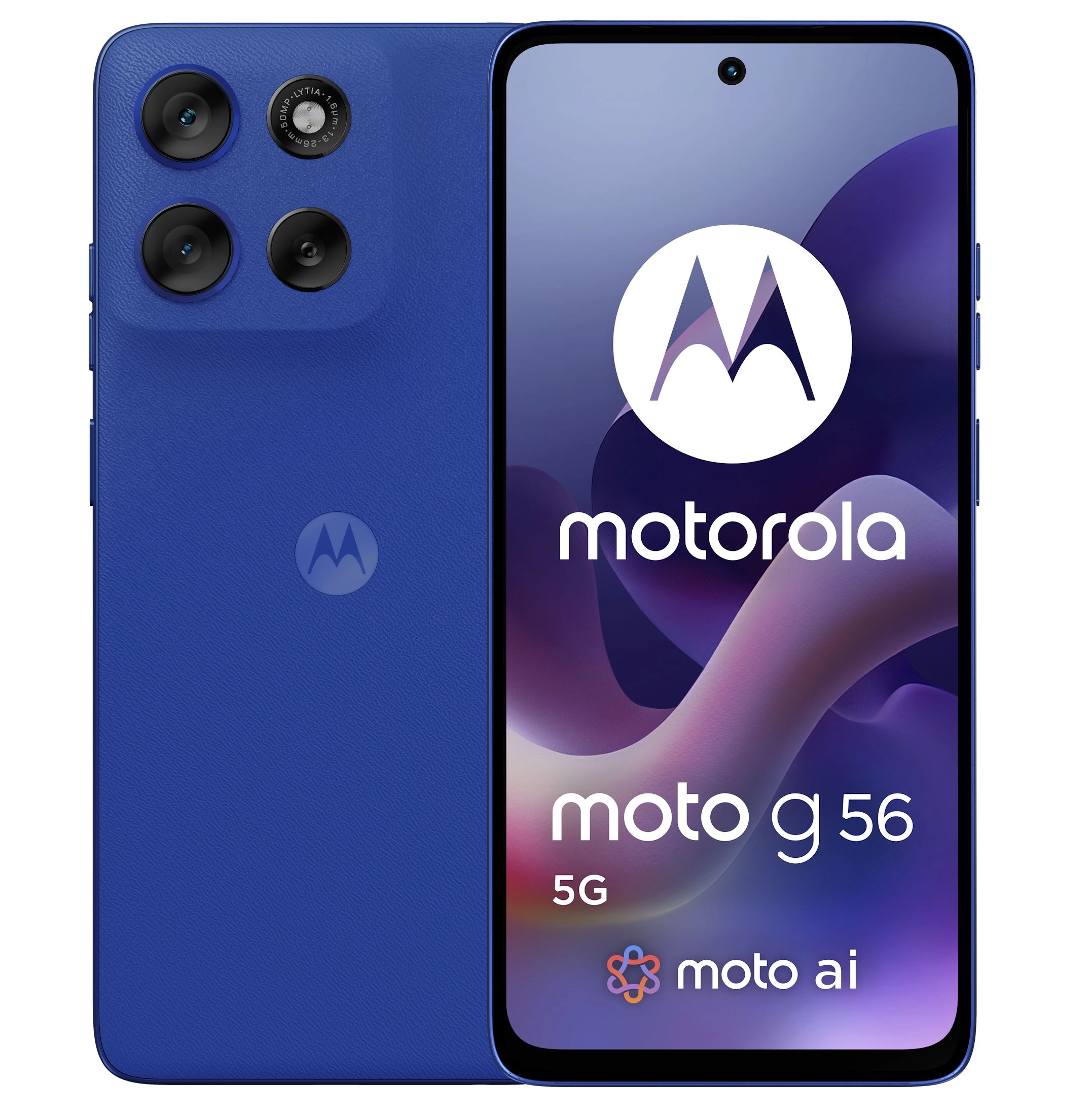 Smartfon Motorola moto g56 5G 8/256GB Funkcje AI 6,72" 120Hz 50Mpix Dazzling Blue