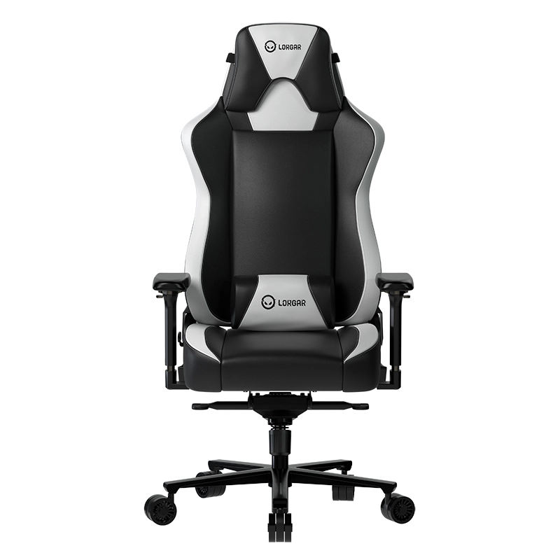 Fotel Lorgar Base 311 Gamingowy do 150kg Skóra ECO Czarno-biały