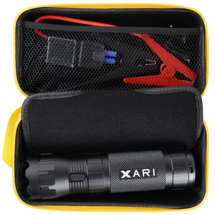 Powerbank Xari JS50 Jump Starter 4w1 Latarka, Młotek 15000mAh 10W Czarny