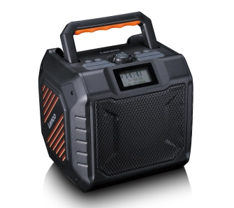 Radioodbiornik Lenco ODR-160GY Budowlane Radio FM, DAB+ 35W Czarny