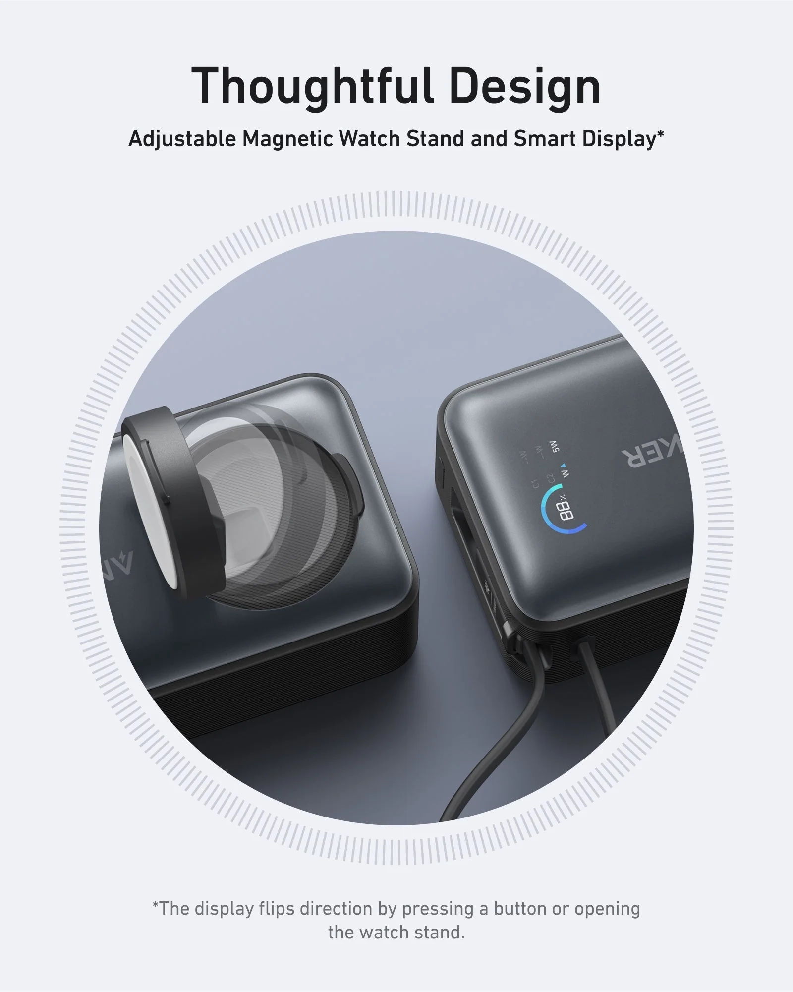 Powerbank Anker MagGo (A1657H11) 10000mAh 35W do Apple Watch Czarny