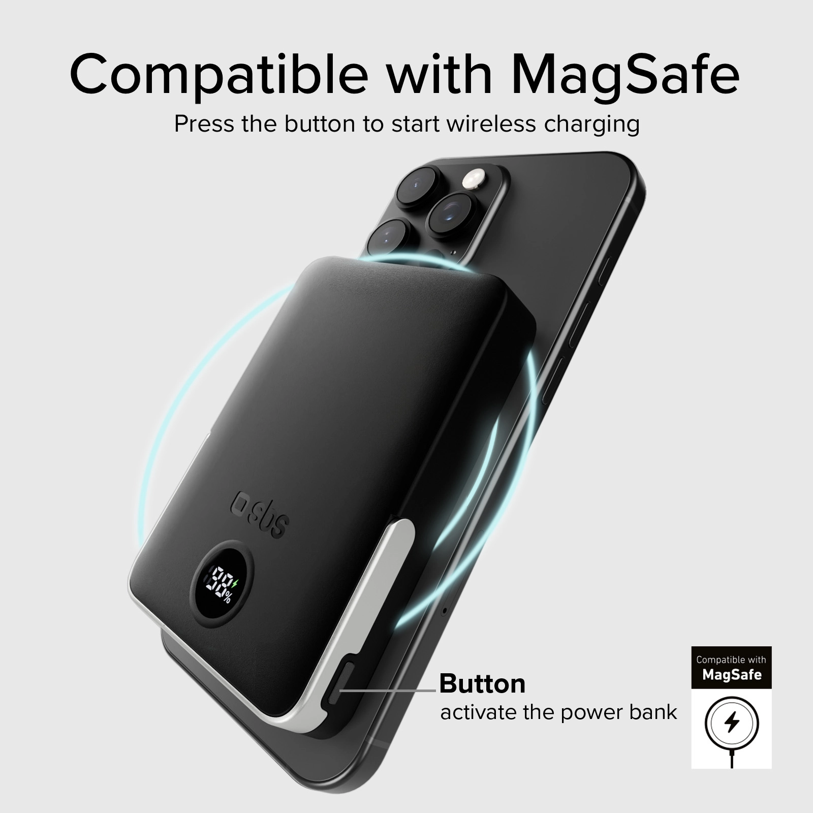 Powerbank SBS TEBB5000MAGSTAND Mag Stand Power Bank 5000mAh PD20W