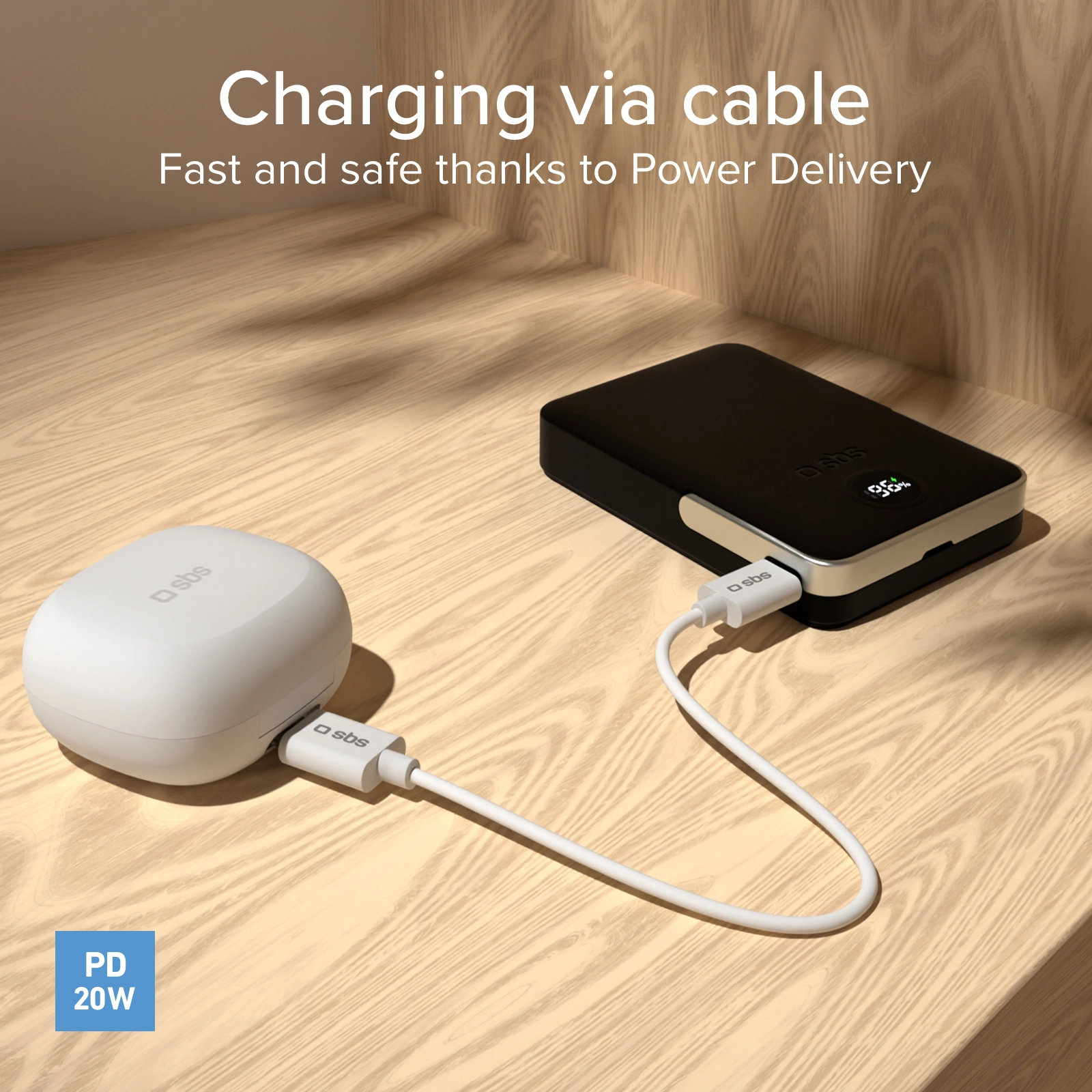 Powerbank SBS TEBB5000MAGSTAND Mag Stand Power Bank 5000mAh PD20W