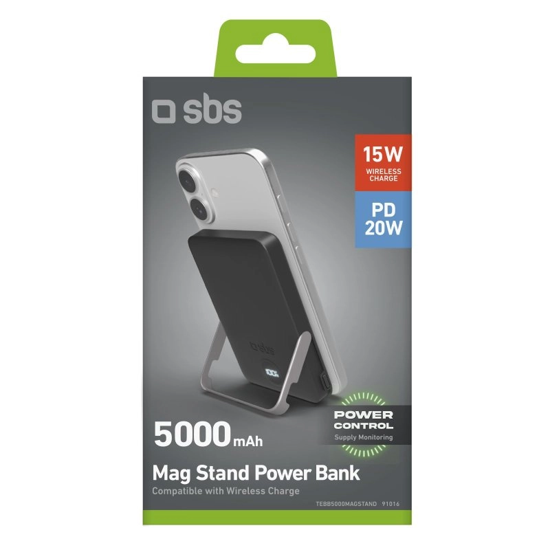 Powerbank SBS TEBB5000MAGSTAND Mag Stand Power Bank 5000mAh PD20W