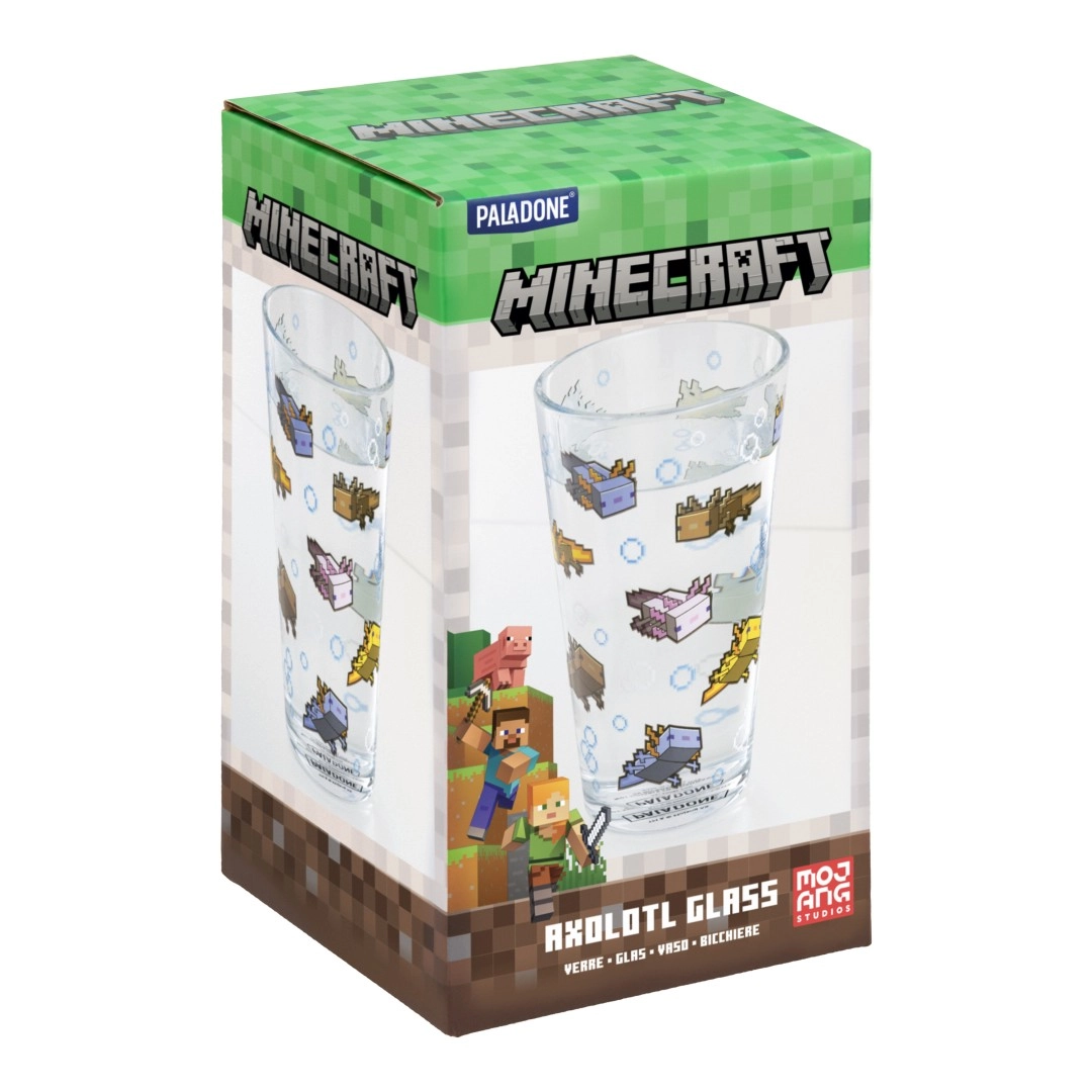 Szklanka Paladone Minecraft Axolotl Glass