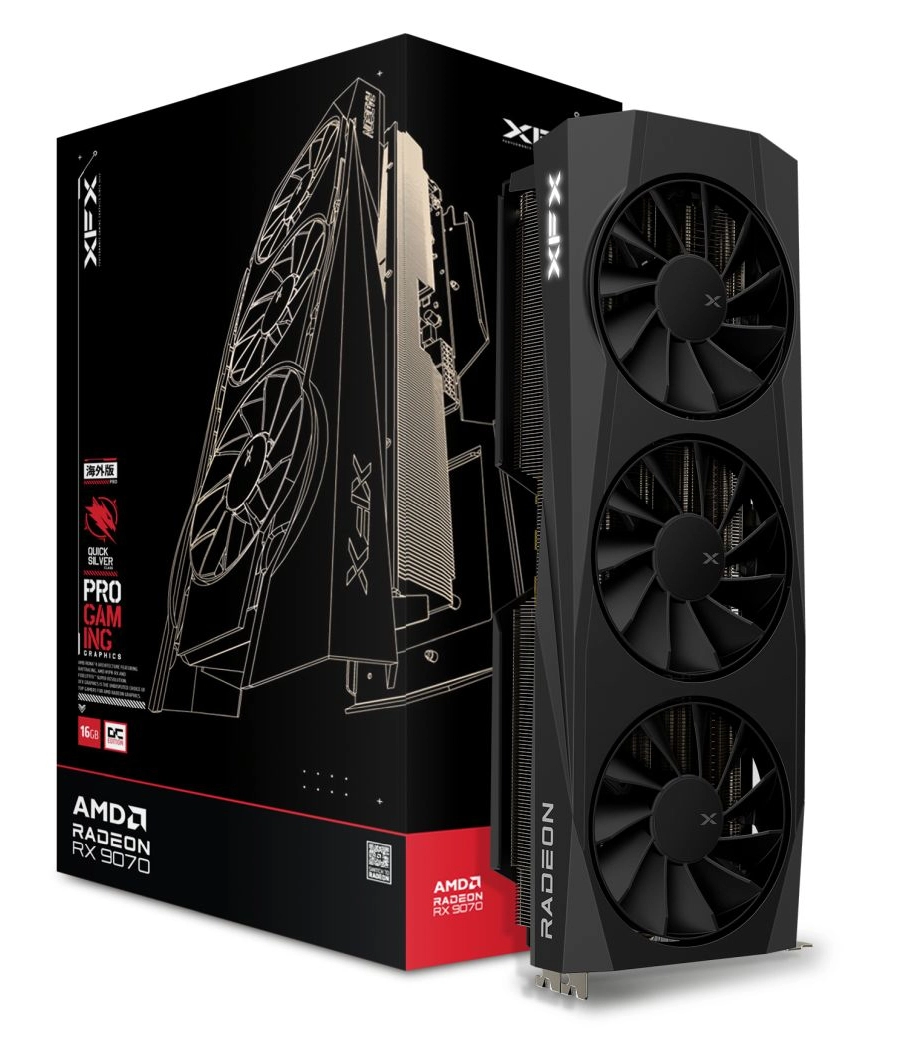 Karta graficzna XFX QuickSilver Radeon RX 9070 OC Gaming Edition 16GB GDDR6 256bit FSR