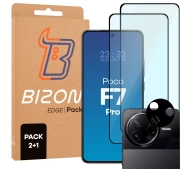 Bizon 2x Szkło + szybka na aparat Edge 2 Pack do Xiaomi Poco F7 Pro