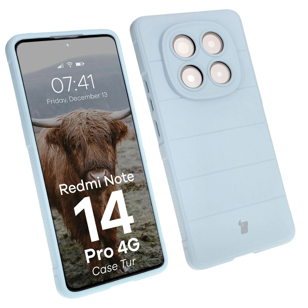 Etui Bizon Tur do Xiaomi Redmi Note 14 Pro 4G Jasnoniebieski