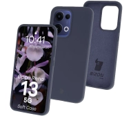 Bizon Silikonowe Soft do Oppo Reno13 Granatowy