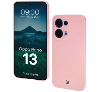 Etui Bizon Łupka do Oppo Reno13 Różowy