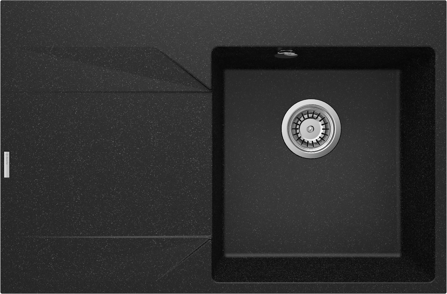 Zlewozmywak Deante Evora ZQJ_211L Granitowy Grafitowy