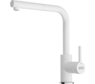 Franke Lina L Pull-out Biały polarny Mosiądz