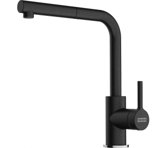 Bateria Franke Lina L Pull-out Onyx Mosiądz
