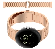 Bizon ze stali nierdzewnej do Google Pixel Watch 3/4 45 mm różowo-złoty