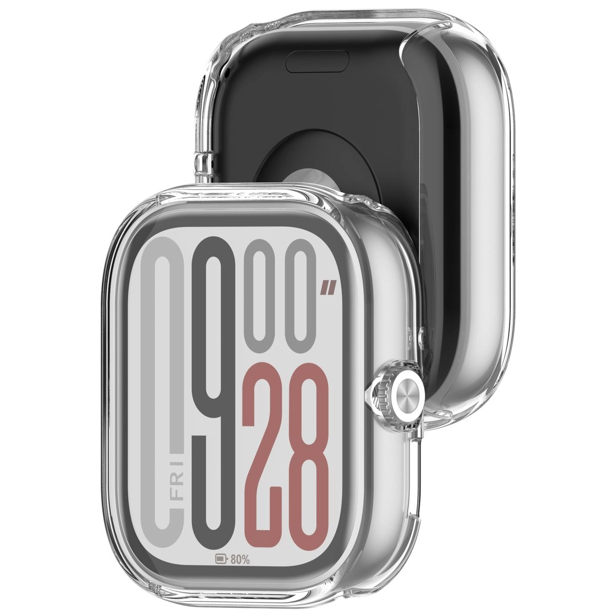 Nakładka na tarczę Bizon Felipe do Xiaomi Redmi Watch 5 przezroczysty