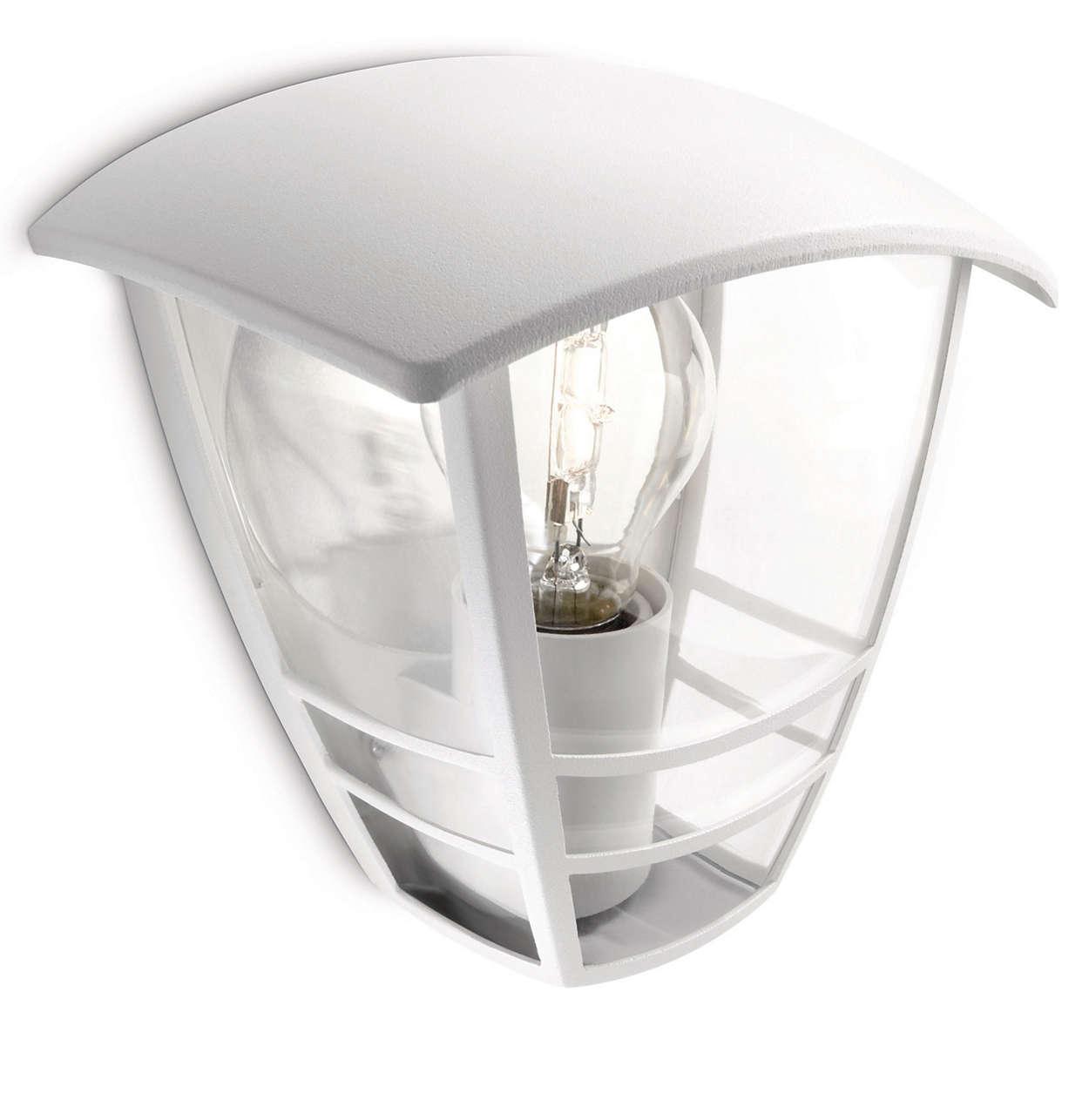 Kinkiet Philips Creek wall lantern white 1x60W 230V 15387/31/16
