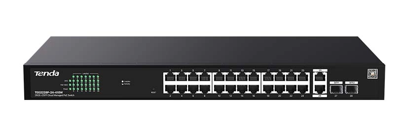 Switch Tenda TEG2228P-24-410W Czarny