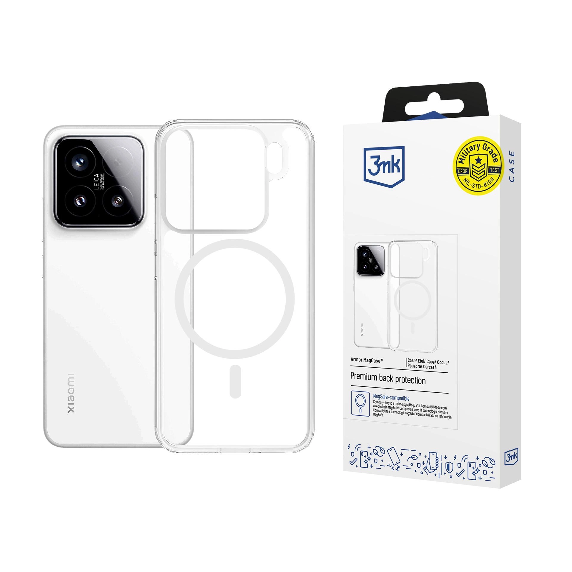 Etui 3mk Armor MagCase do Xiaomi 15 Przezroczysty