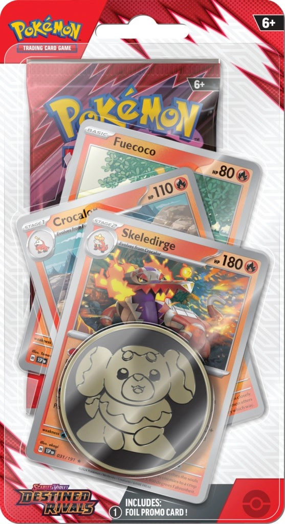 Karta kolekcjonerska Pokémon TCG: Scarlet & Violet - Destined Rivals - Premium Checklane Blister - Skeledirge