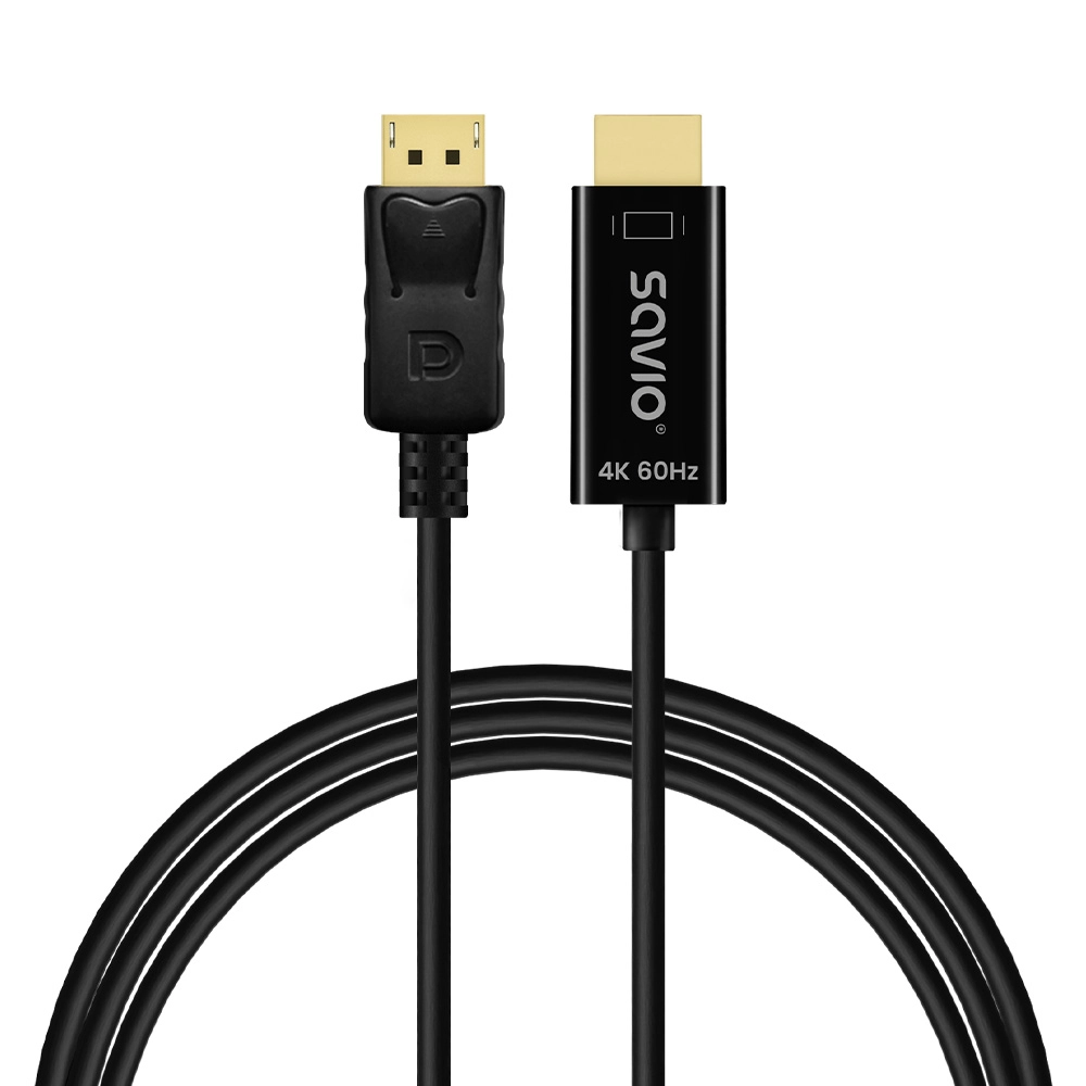 Kabel HDMI Savio CL-189 DP-HDMI 1,5m